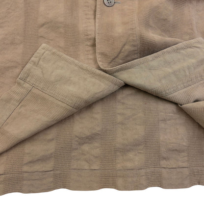 Vintage 90s Issey Miyake Striped Long Sleeve Button Up Shirt Size M