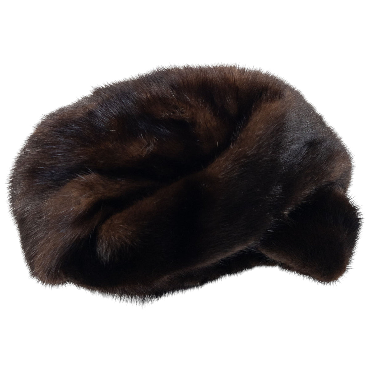 Vintage 90s Dior Fur Hat in brown, photo 2