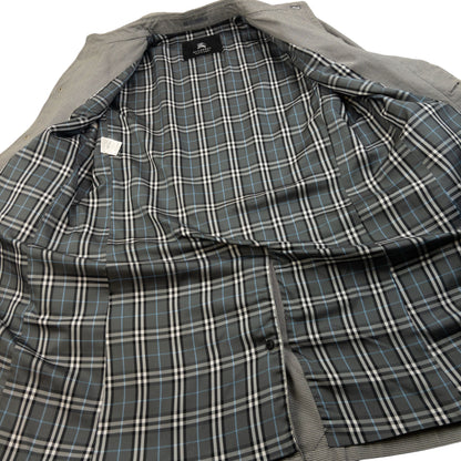 Vintage 2000s Burberry Black Label Nova Check Lined Trench Jacket Size L