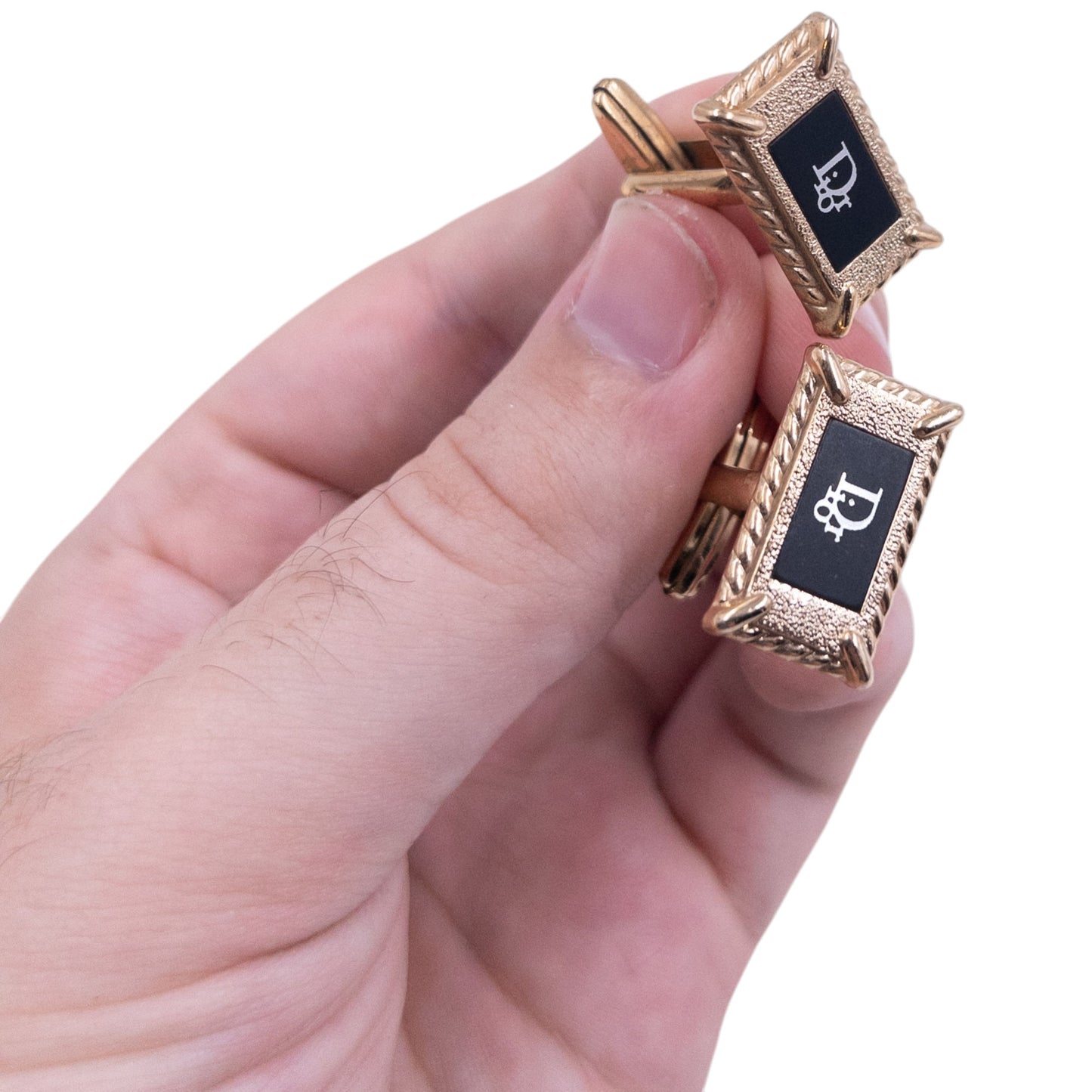 Vintage Dior Embossed Cufflinks