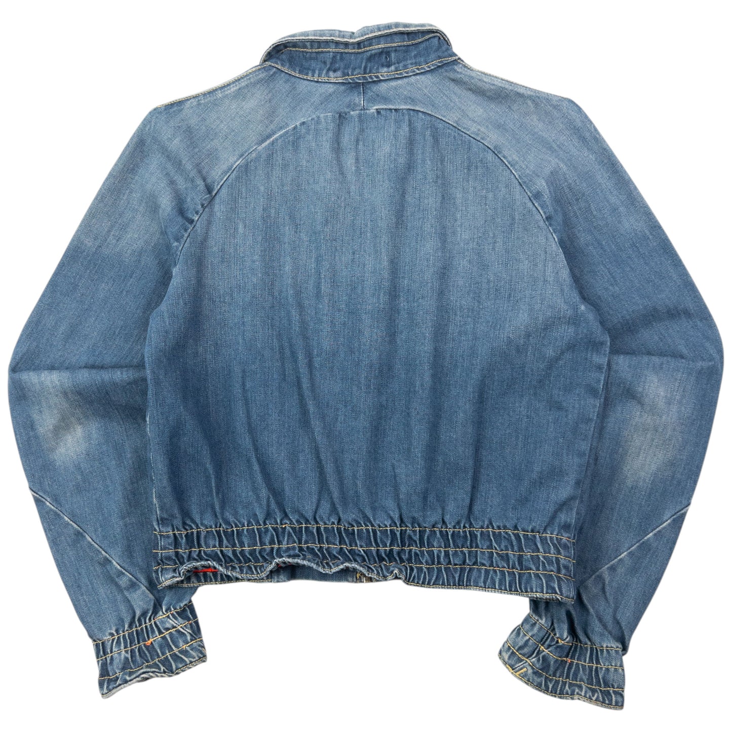 Vintage 2000s Levi's Zip Up Cropped Denim Jacket Womens Size M