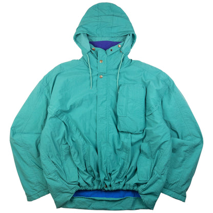 Vintage Lacoste Asymmetrical Pocket Padded Zip Up Jacket Size XL