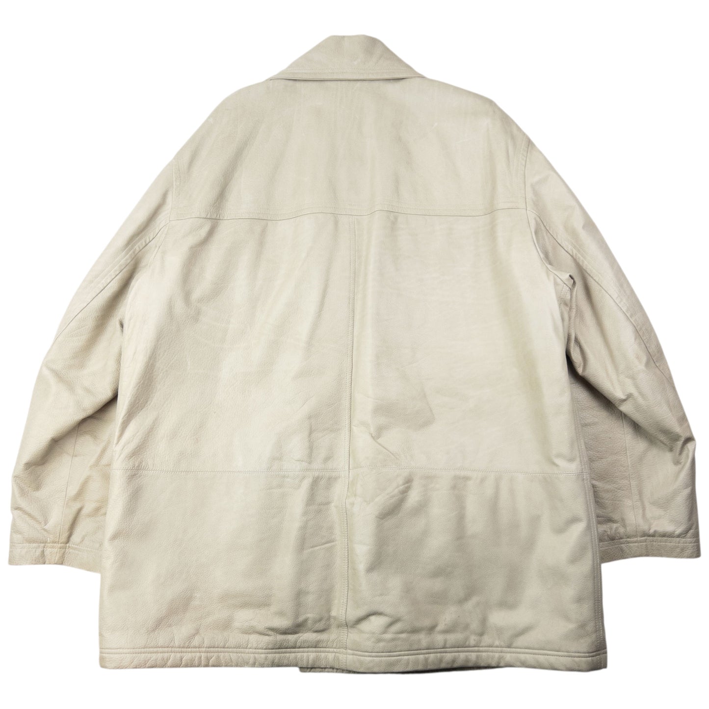 Vintage 90s Versace Istante Button Up Leather Jacket Size XL