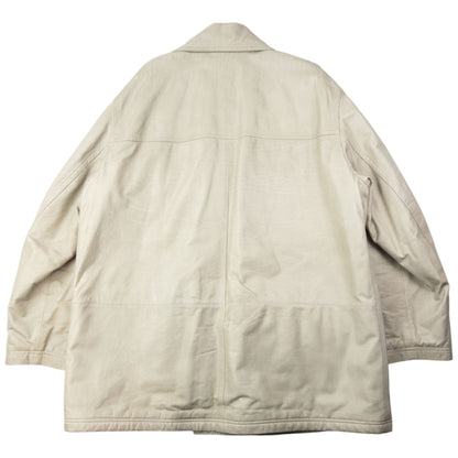 Vintage 90s Versace Istante Button Up Leather Jacket Size XL