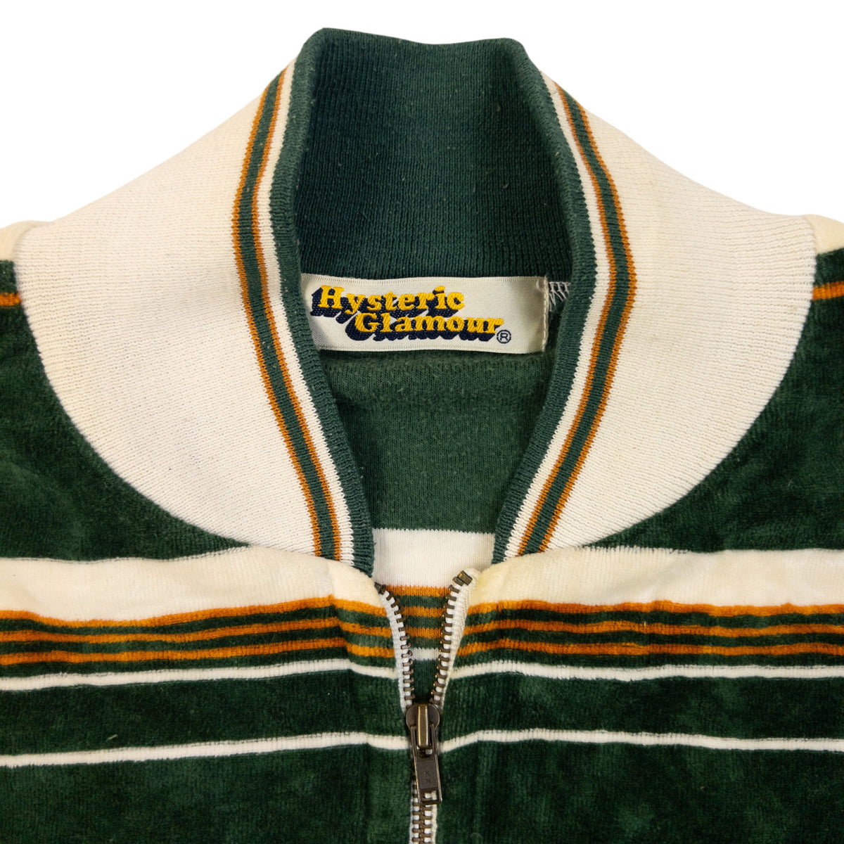 Vintage 90s Hysteric Glamour Striped Velour Jacket Womens Size S