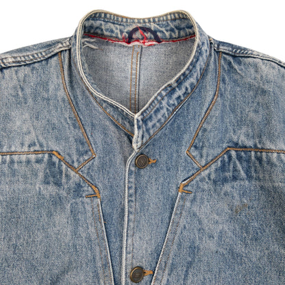 Vintage 80s Marithe + Francois Girbaud Button Up Denim Jacket Size L