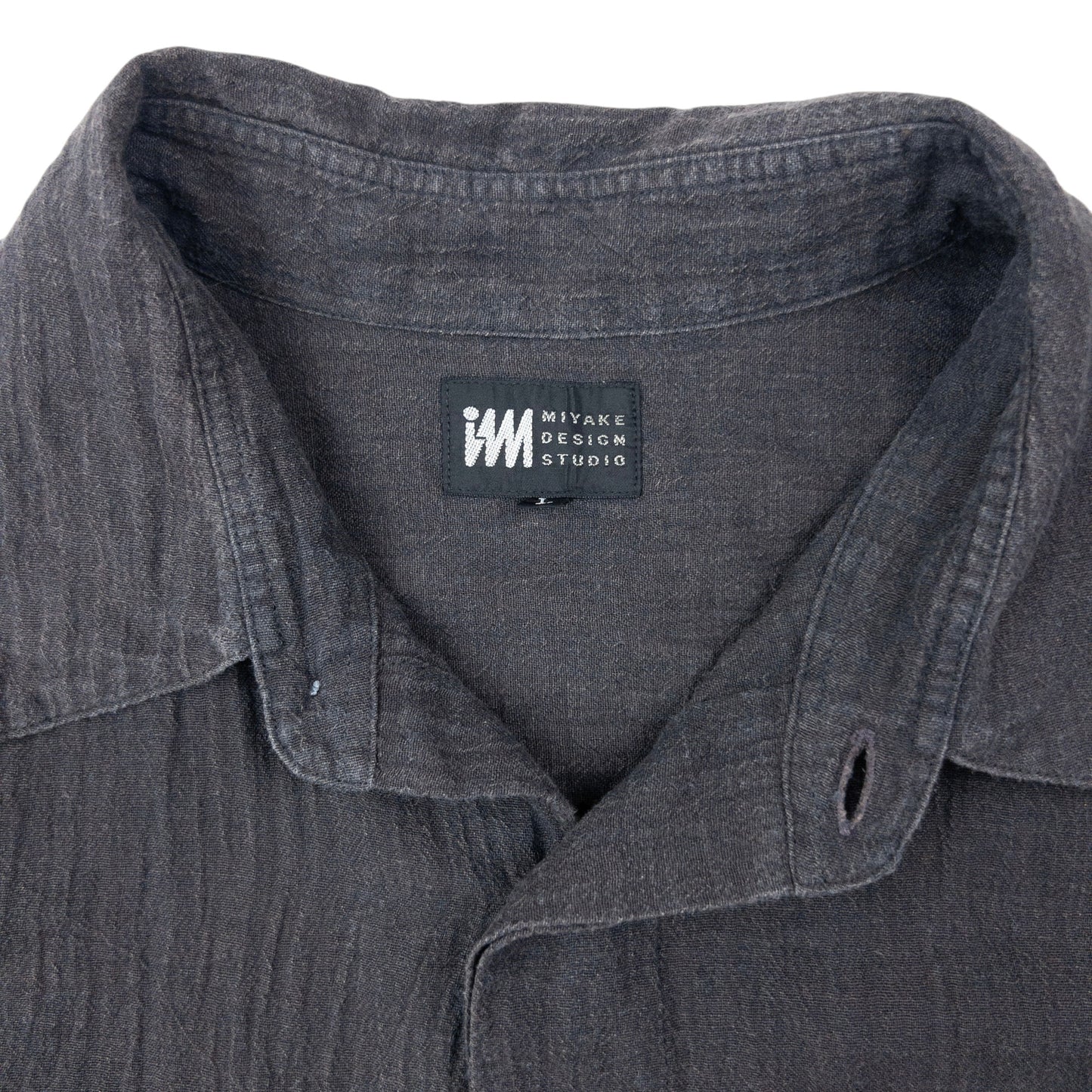 Vintage 90s Issey Miyake Linen Long Sleeve Button Up Linen Shirt Size XL