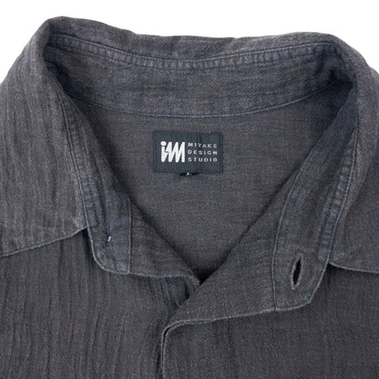 Vintage 90s Issey Miyake Linen Long Sleeve Button Up Linen Shirt Size XL