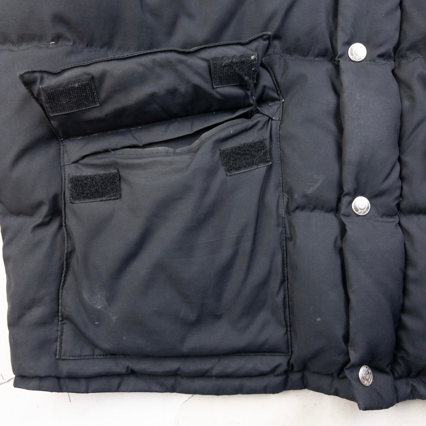 Vintage 90s Armani Jeans Zip Up Puffer Jacket Size XL