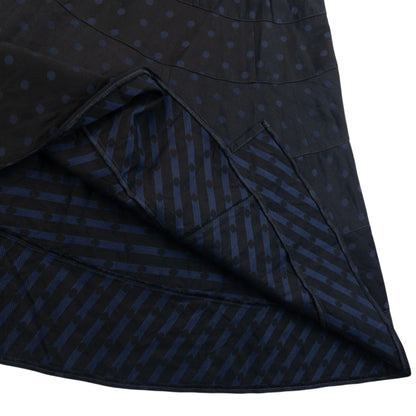 Vintage 2000s Comme Des Garçons Tricot Polka Dot Asymmetric Skirt Womens Size W27