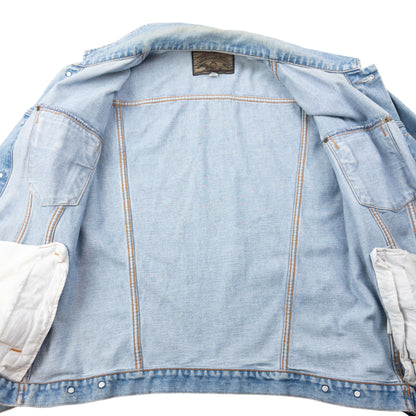 Vintage 90s Armani Jeans Button Up Denim Jacket Size L