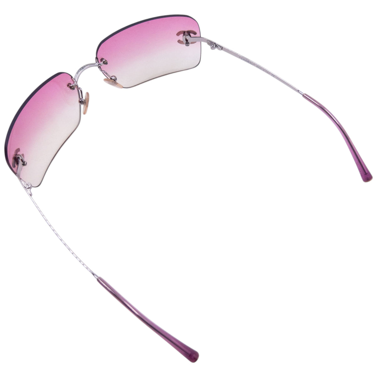 Vintage 2000s Chanel Rimless Diamanté Sunglasses