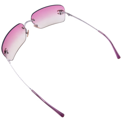 Vintage 2000s Chanel Rimless Diamanté Sunglasses
