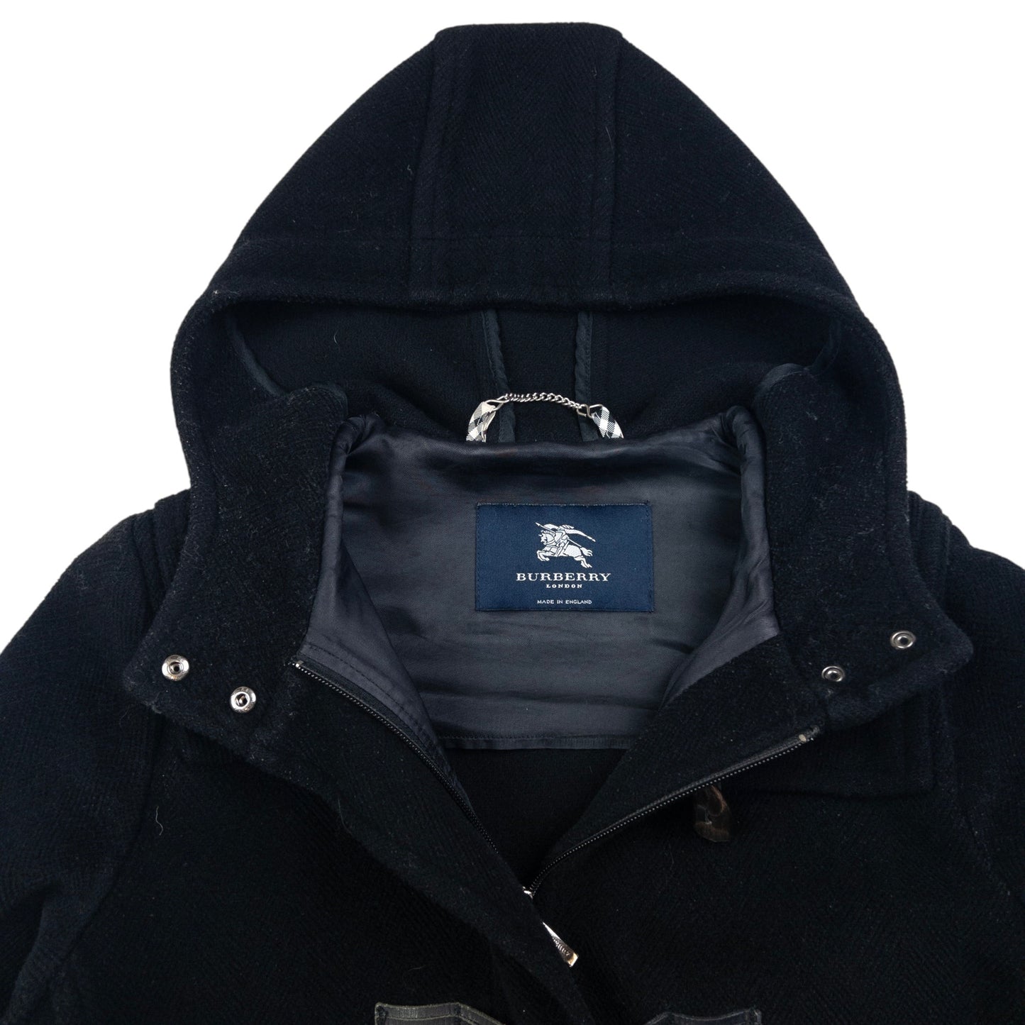 Vintage Burberry Wool Duffle Jacket Womens Size M