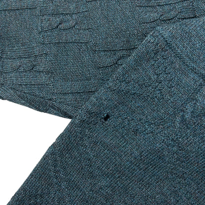 Vintage 90s Burberry Embroidered Wool Knit Jumper Size L