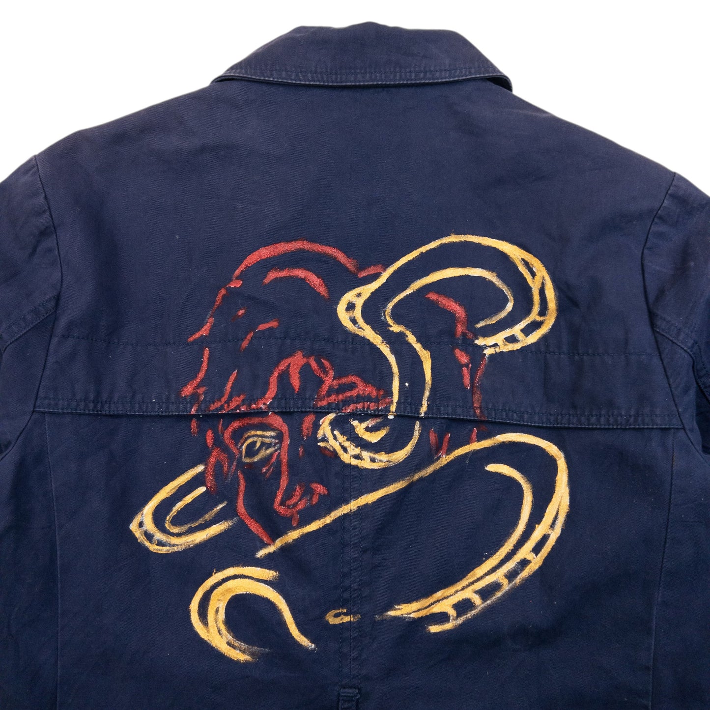 Vintage 2000s GAP Hand Painted Dragon Jacket Womens Size L