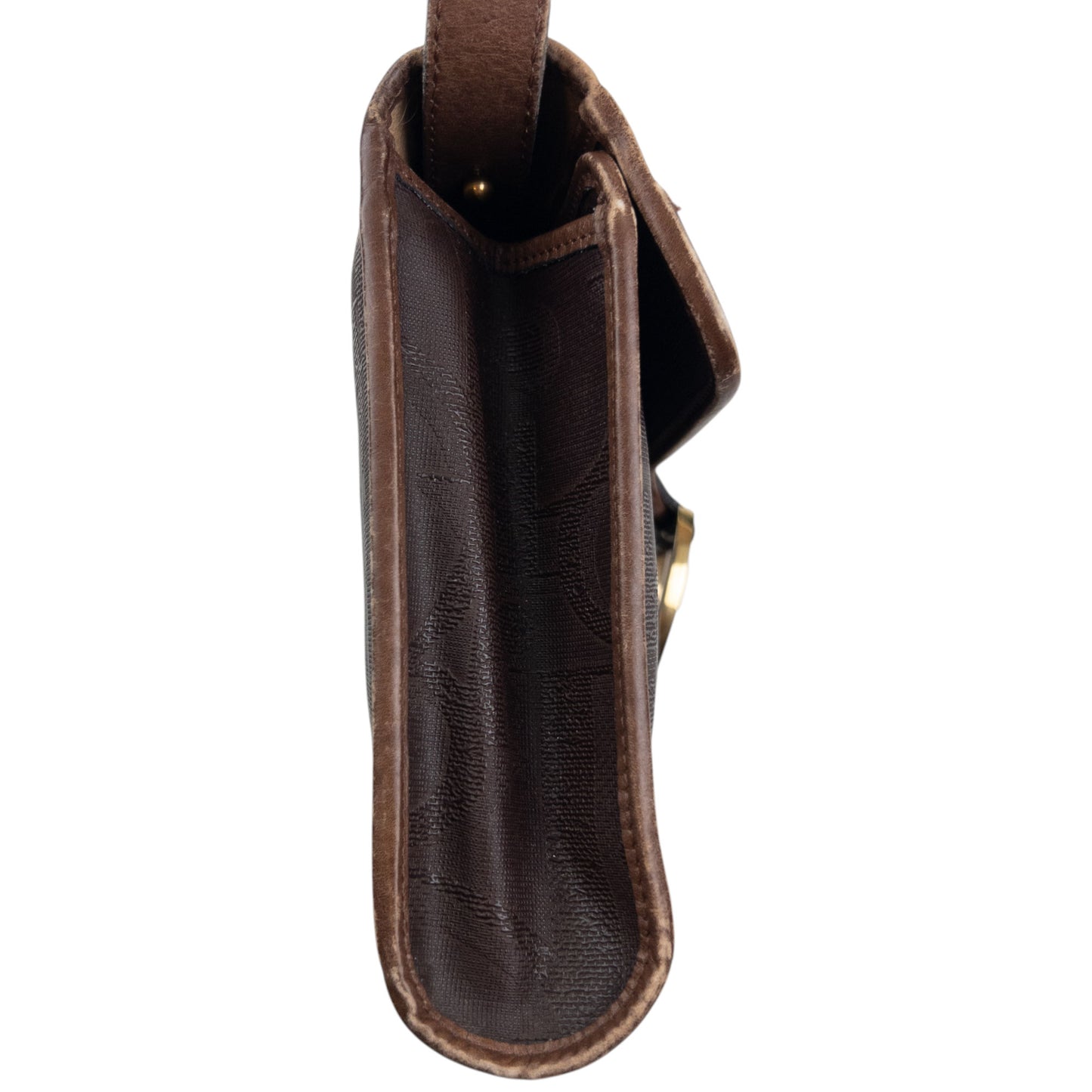 Vintage Dior Monogram Leather Crossbody Bag