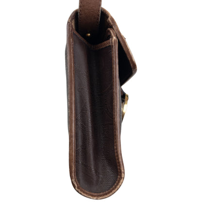 Vintage Dior Monogram Leather Crossbody Bag