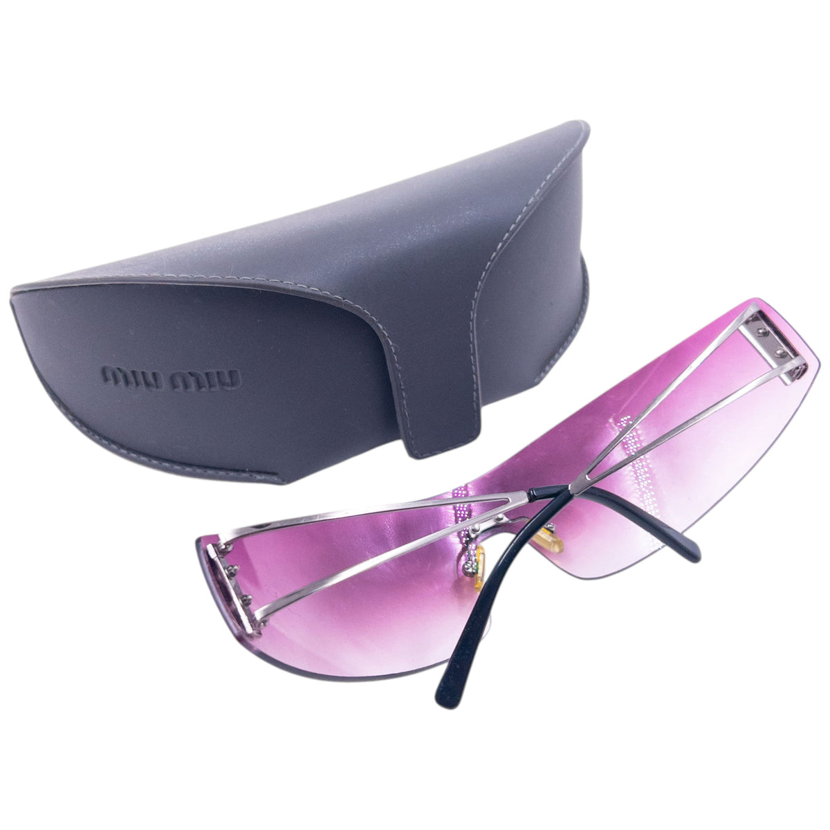 Vintage 2000s Miu Miu Rimless Sunglasses