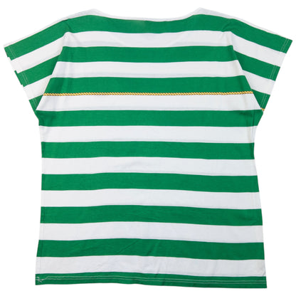 Vintage 80s Gucci Striped T Shirt in green, photo 2
