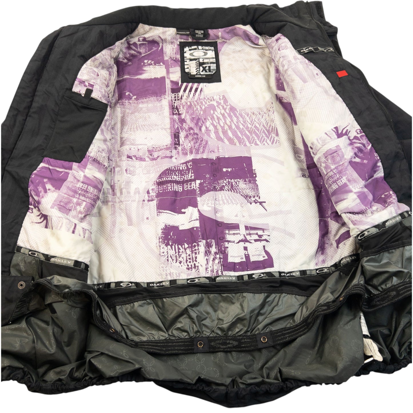 Vintage 2000s Oakley Zip Up Snowboarding Jacket Size XL
