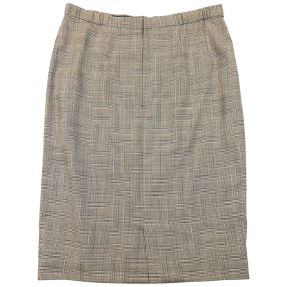 Vintage 90s Balenciaga Checkered Jacket & Skirt Suit Set Womens Size L