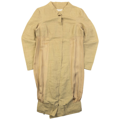Vintage 2000s Dries Van Noten Longline Linen Jacket Womens Size M