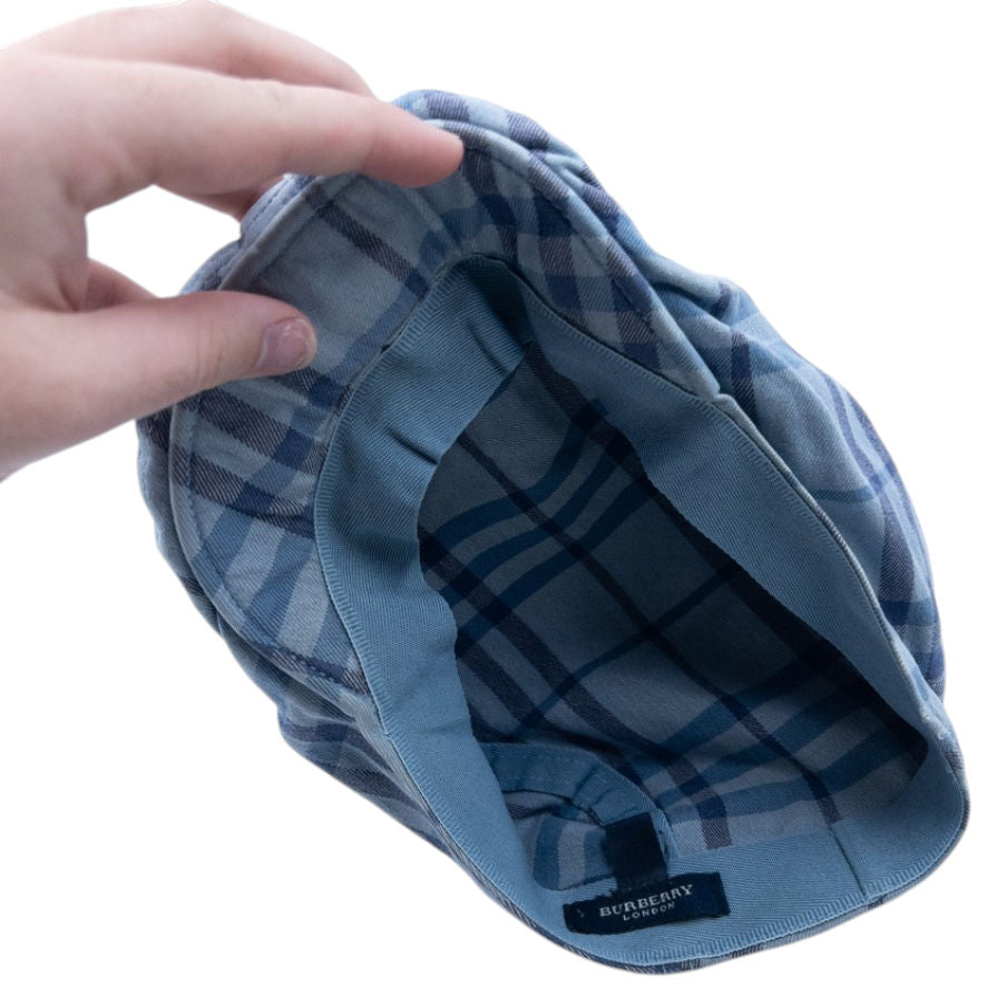 Vintage Burberry Nova Check Flat Cap