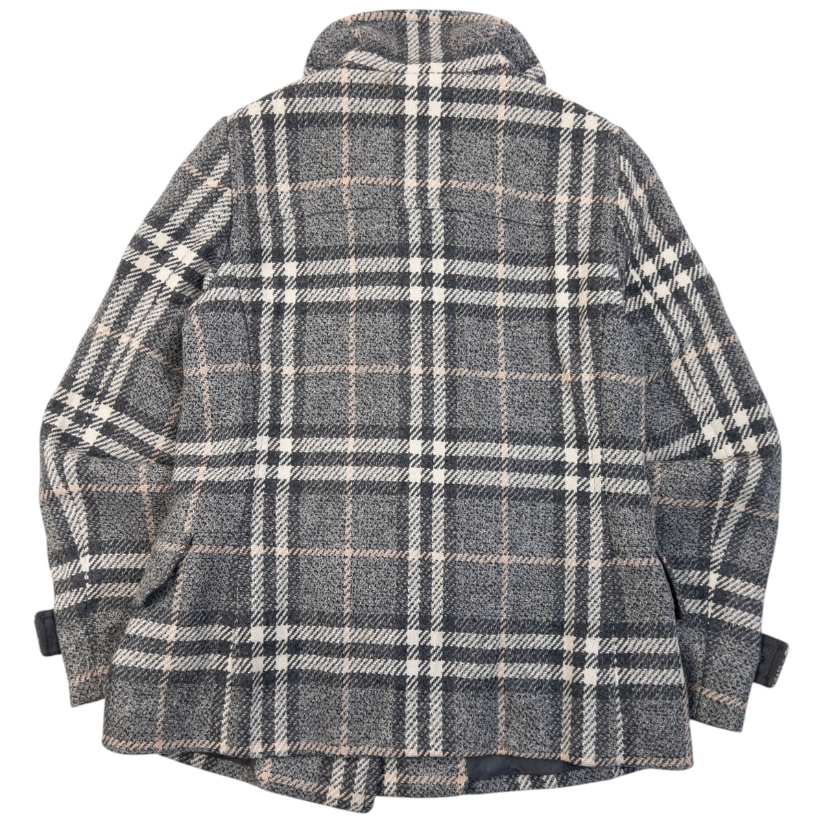 Vintage 2000s Burberry Nova Check Wool Duffle Jacket Womens Size M