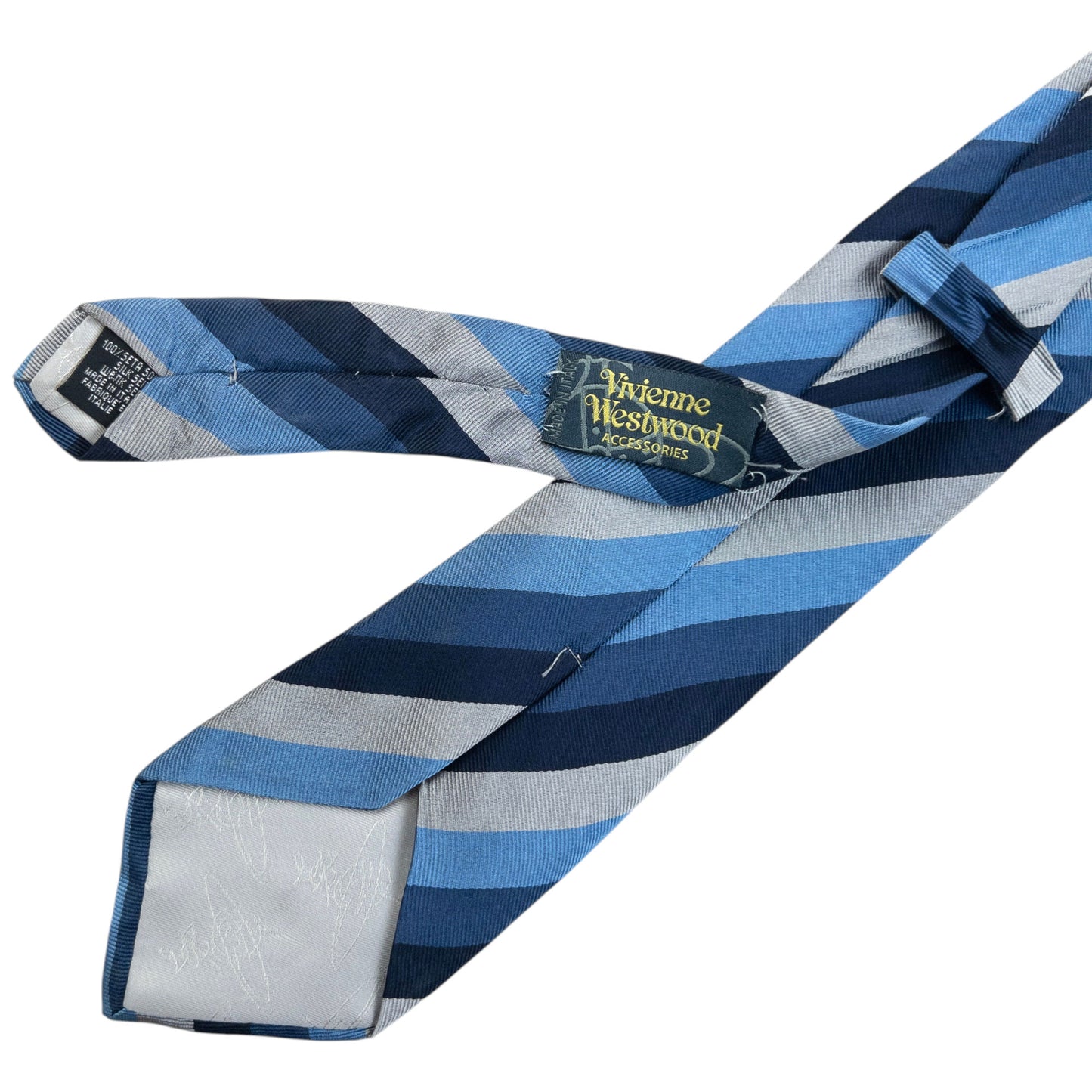 Vintage 90s Vivienne Westwood Striped Silk Tie