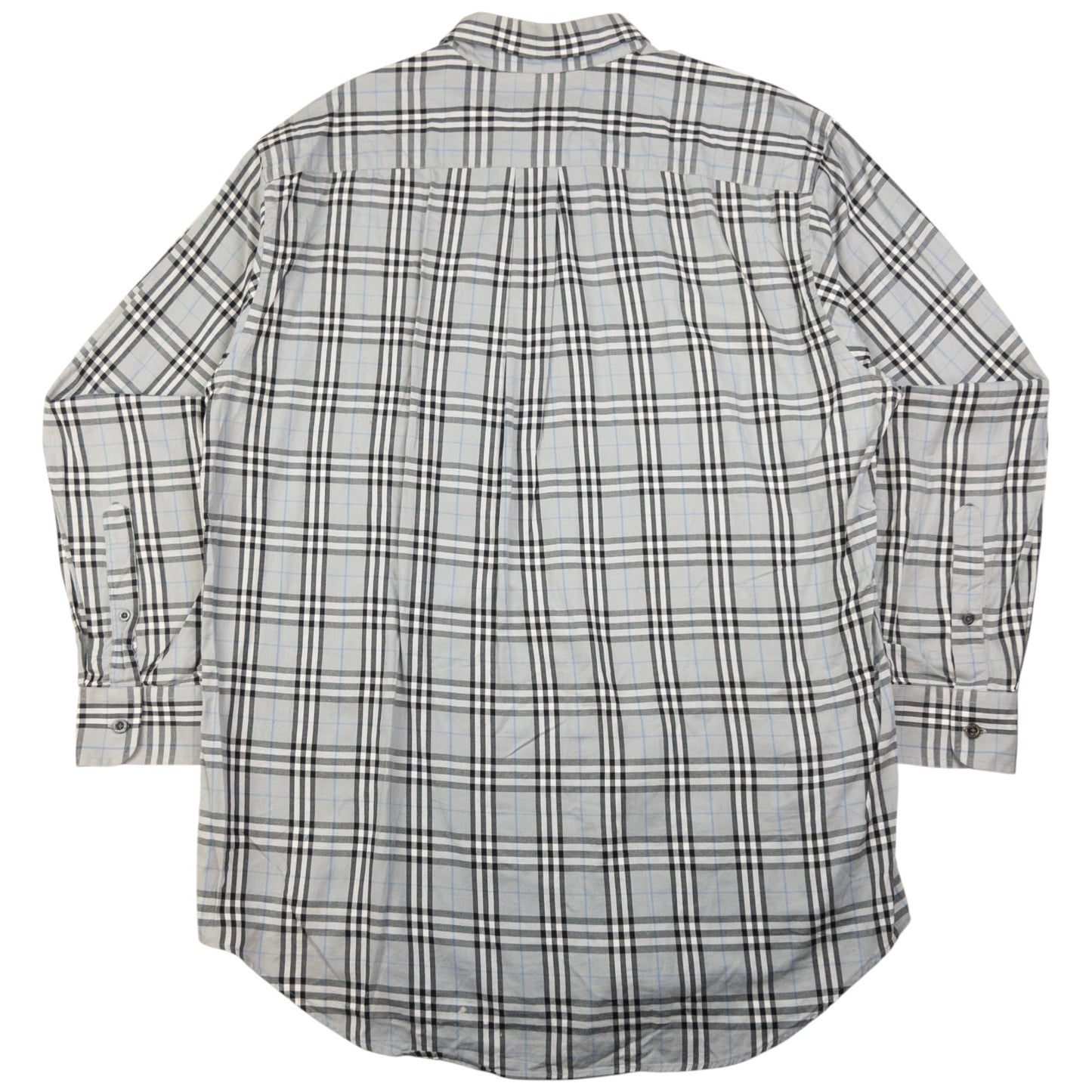 Vintage Burberry Nova Check Long Sleeve Button Up Shirt Size L