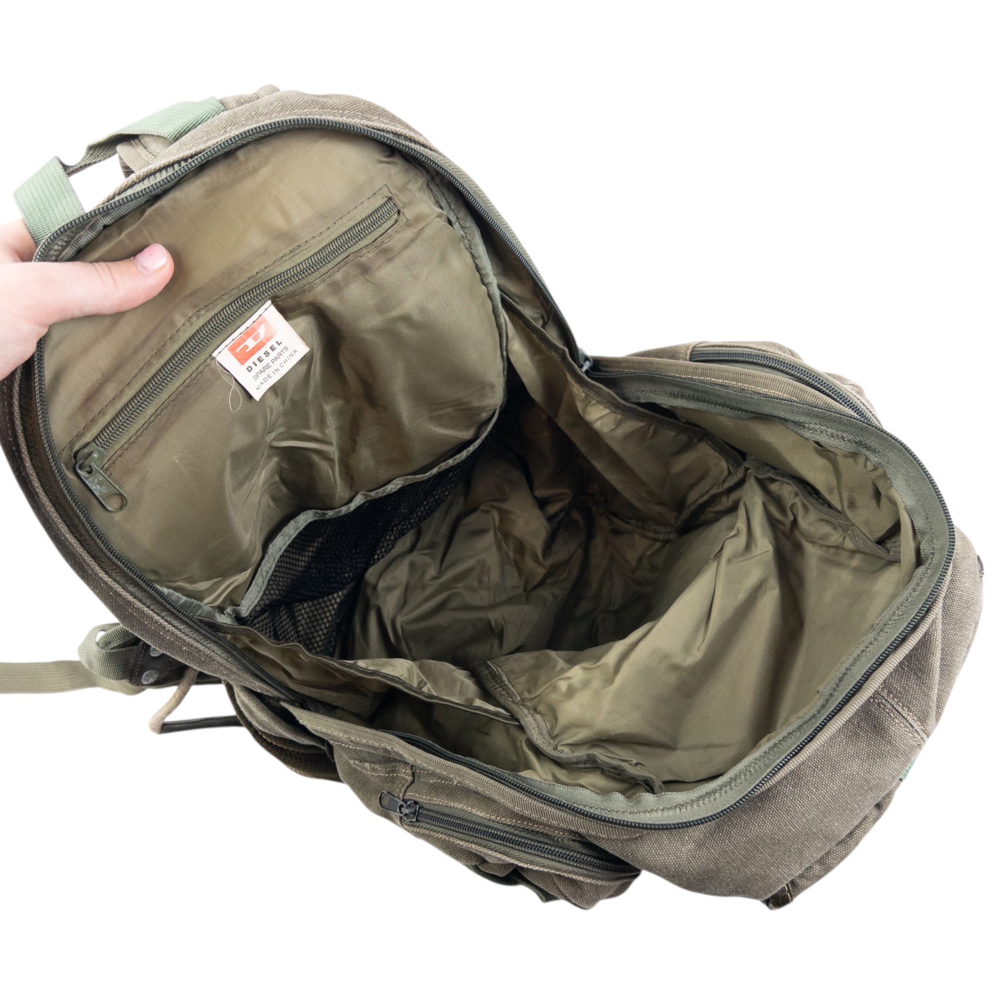 Vintage 2000s Diesel Spare Parts Cargo Backpack