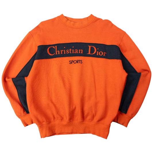 Vintage Dior Sports Embroidered Sweatshirt Womens Size M