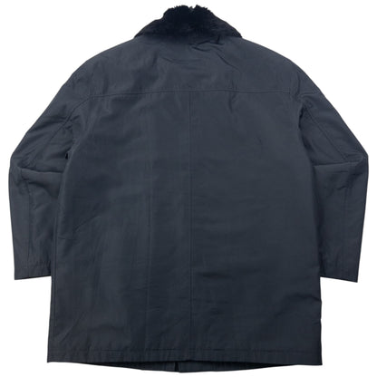 Vintage 90s YSL Yves Saint Laurent Fur Collar Jacket Size XL