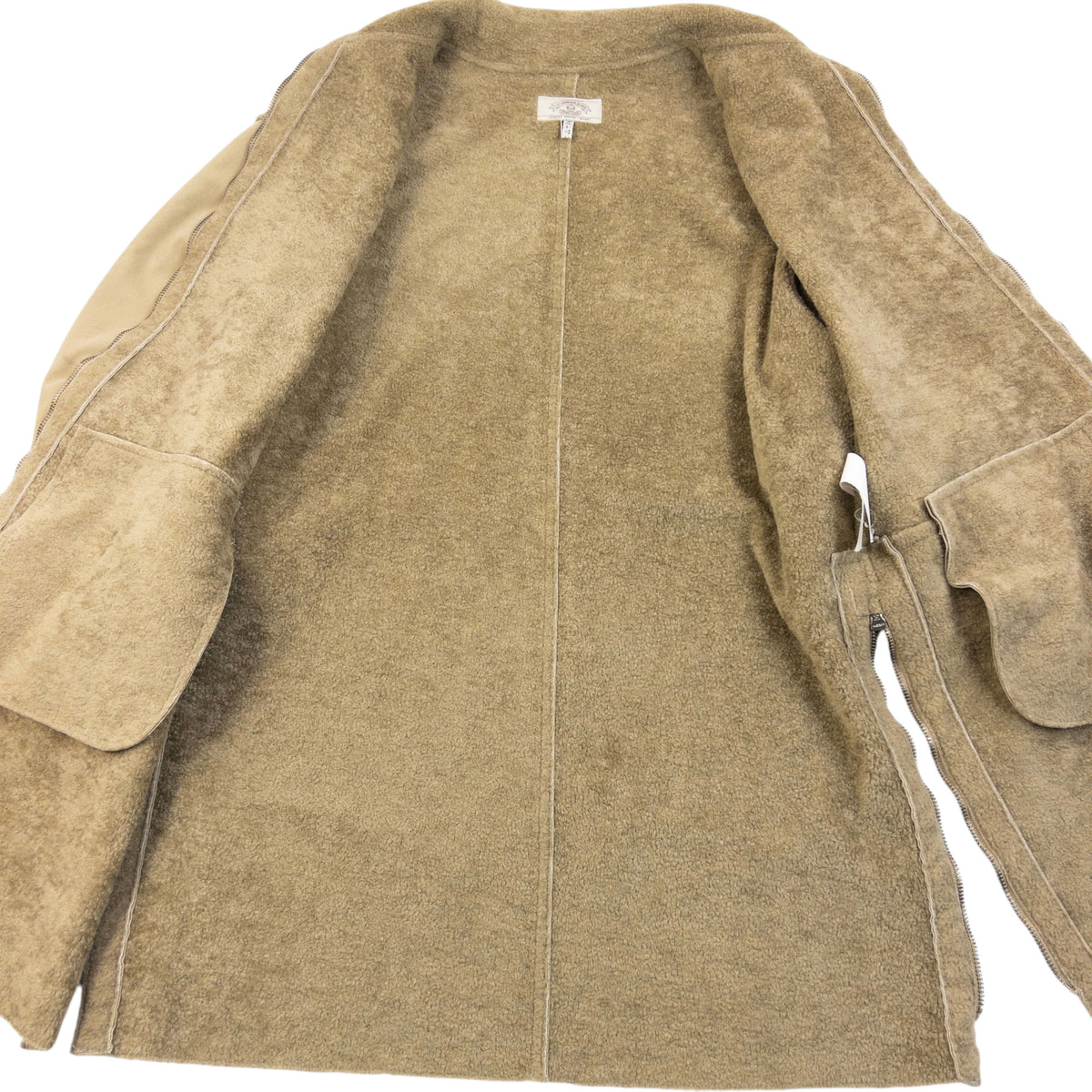 Vintage 90s Armani Jeans Fleece Lined Jacket in brown, photo 5