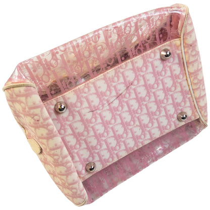 Vintage 2000s Dior Monogram Clear Handbag in pink, photo 7