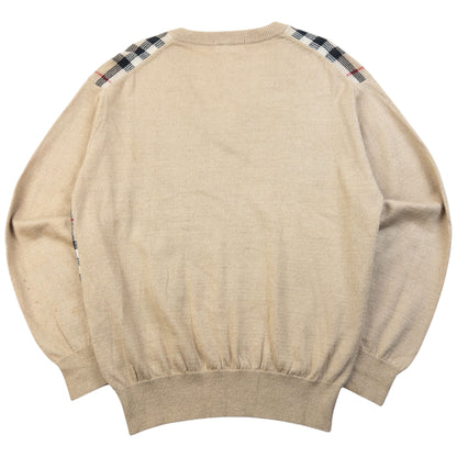 Vintage 90s Burberry Nova Check Jumper Size M