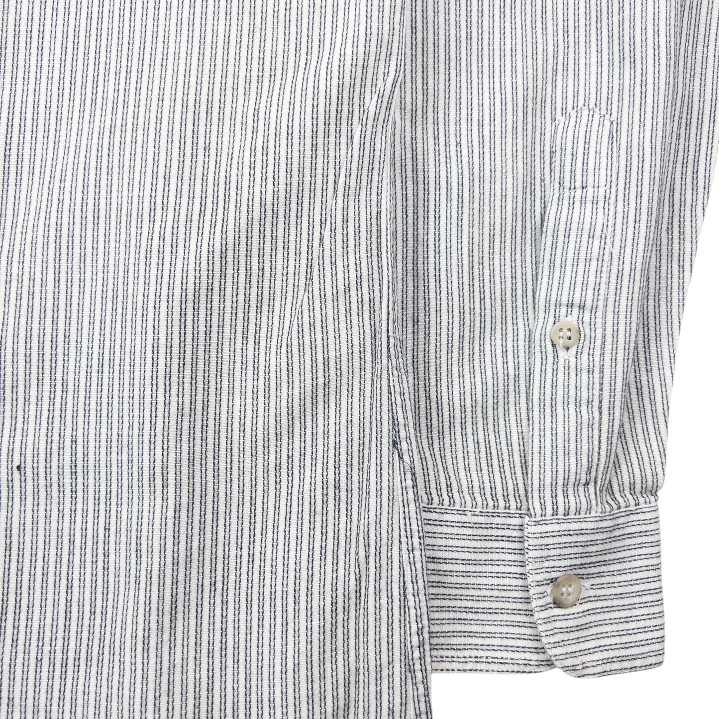 Vintage 90s Armani Jeans Striped Long Sleeve Button Up Shirt Size XL