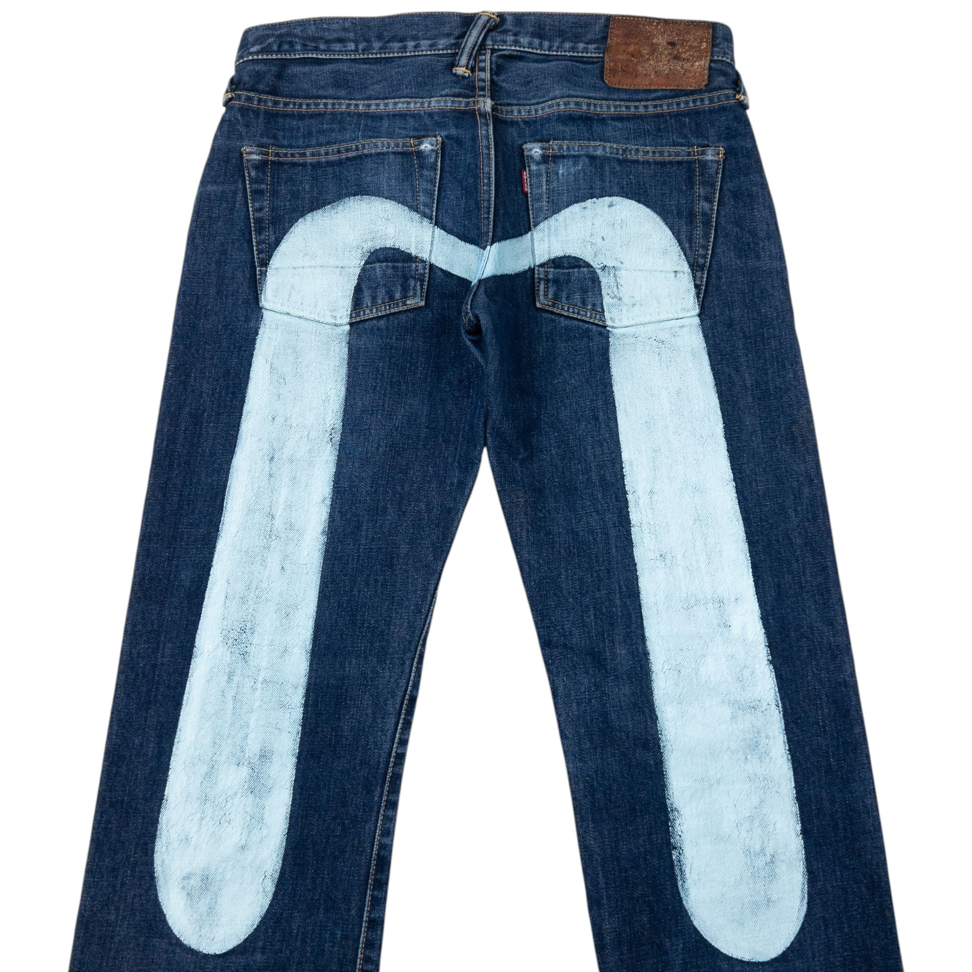 Vintage Evisu Painted Daicock Japanese Denim Jeans Size W31