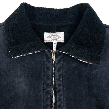 Vintage Armani Jeans Fleece Lined Velour Jacket Womens Size XL