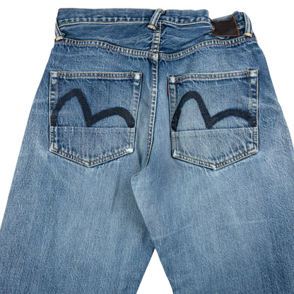 Vintage Evisu Double Gull Japanese Denim Jeans Size W29