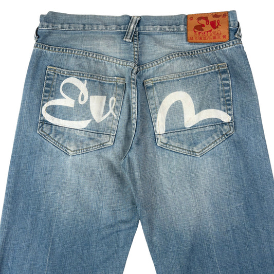 Vintage Evisu Gull Japanese Denim Jeans Size W32