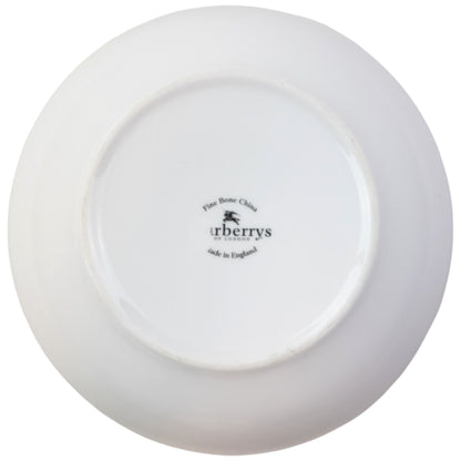 Vintage 90s Burberry Nova Check Fine Bone China Salad Bowl