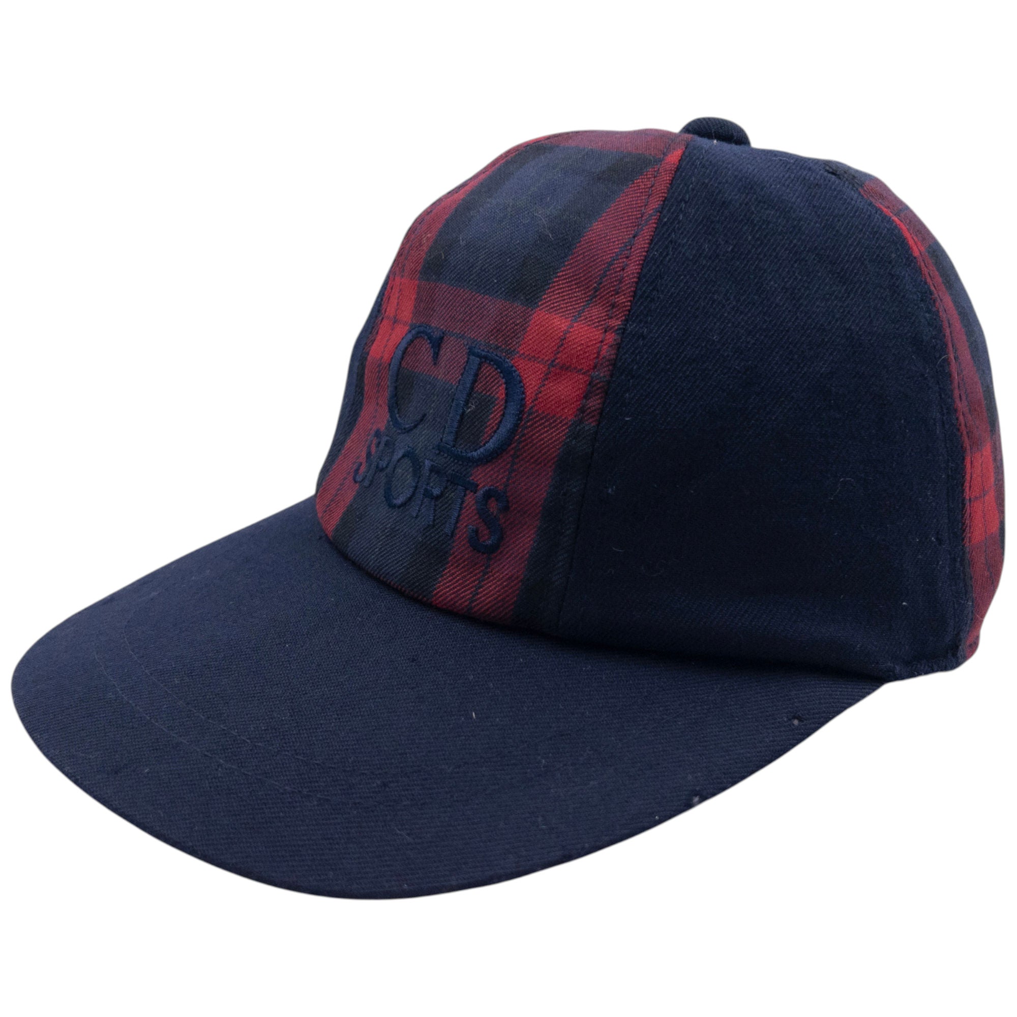 Vintage Dior Sports Embroidered Tartan Hat