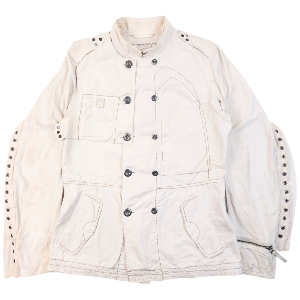Vintage 2000s Marithe + Francois Girbaud Eyelet Jacket Womens Size L