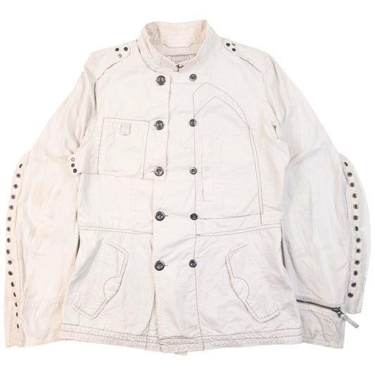 Vintage 2000s Marithe + Francois Girbaud Eyelet Jacket Womens Size L