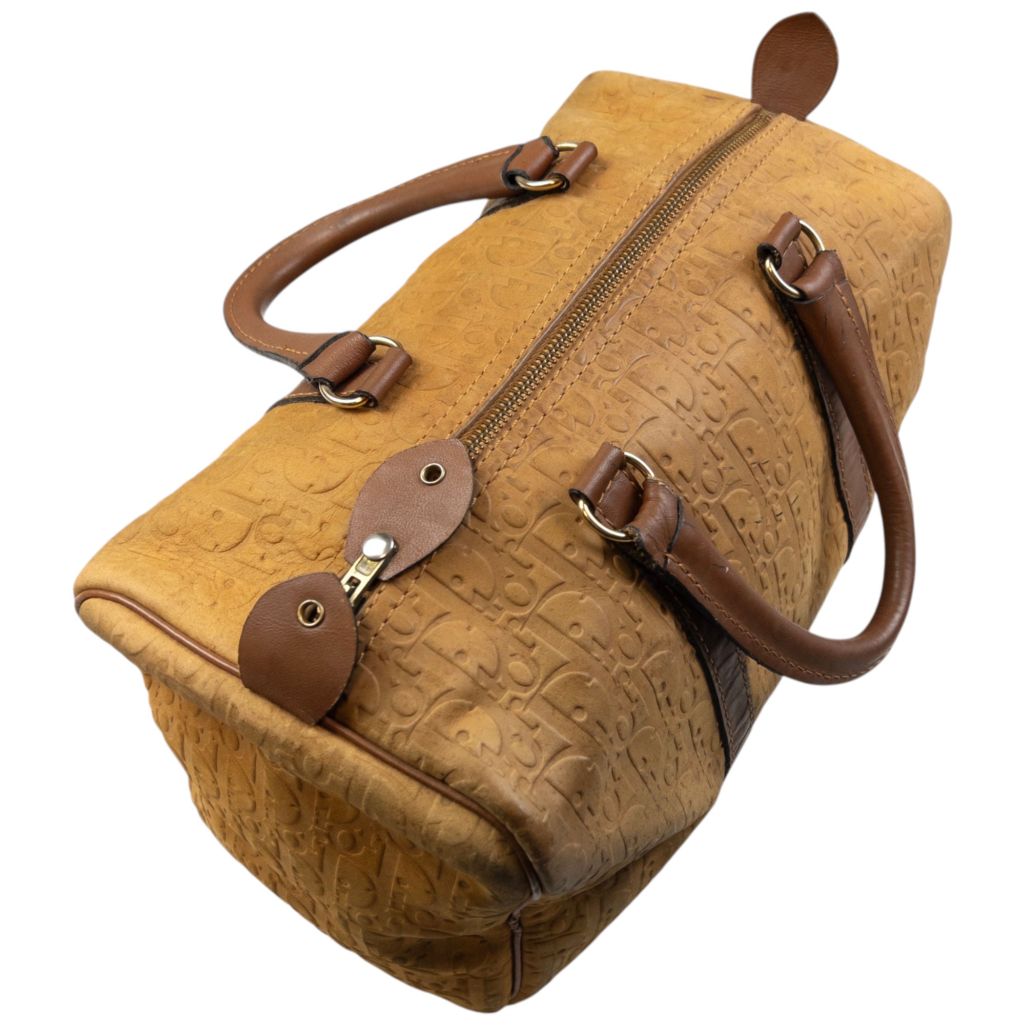 Vintage Dior Monogram Luggage Bag