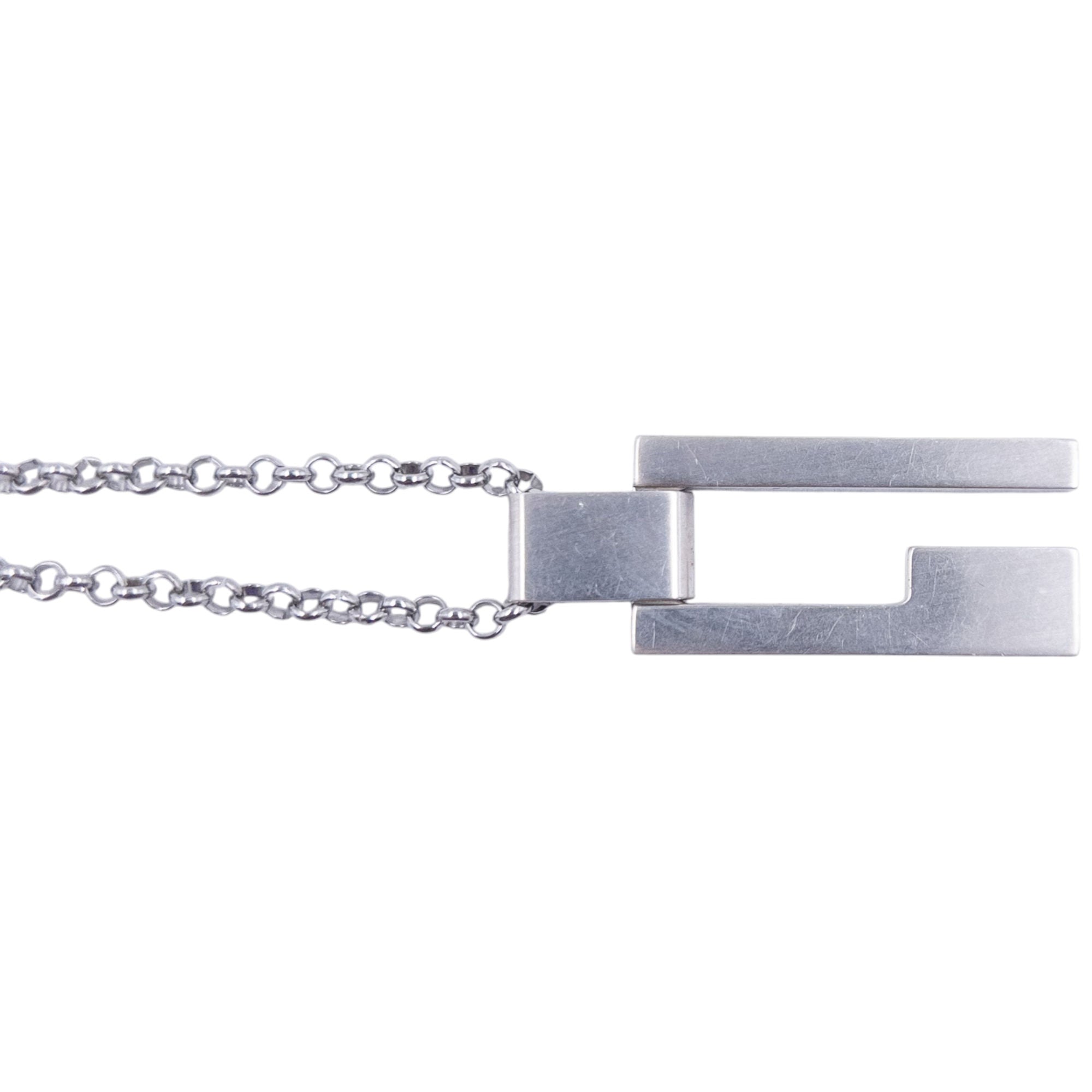 Vintage Gucci Silver Pendent Necklace