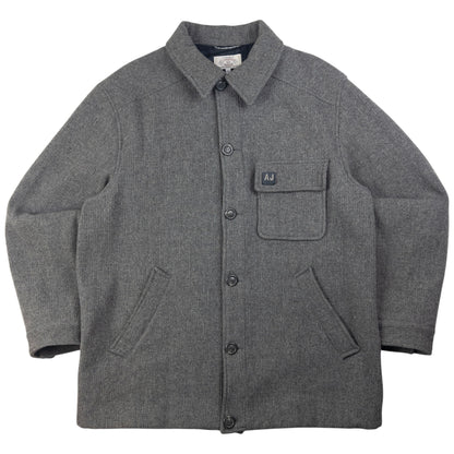 Vintage Armani Jeans Button Up Wool Jacket Size XL