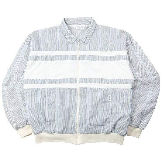 Vintage 80s Dior Monsieur Striped Zip Up Jacket Size S